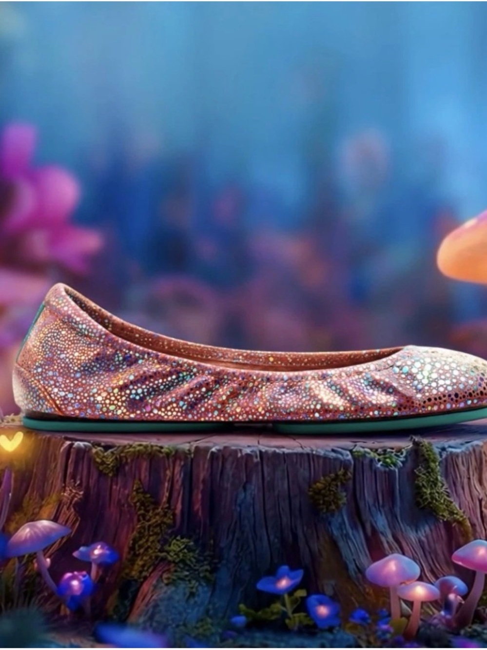 Sparkling Pink Tieks Fairy Dust Ballet Flat NIB